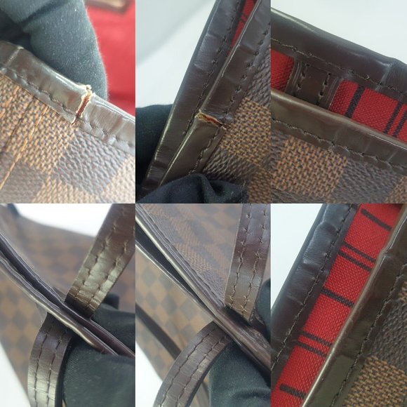 LOUIS VUITTON Neverfull GM Damier Ebene N51106 Genuine Tote Shoulder  bag - Picture 9 of 16